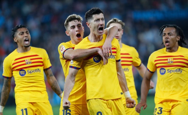 Dwa gole Lewandowskiego w meczu Barcelony z Celtą