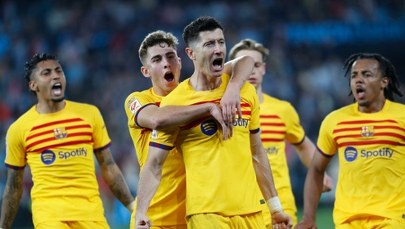 Dwa gole Lewandowskiego w meczu Barcelony z Celtą