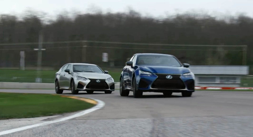 Dwa Lexusy GS F na torze Road America /Informacja prasowa