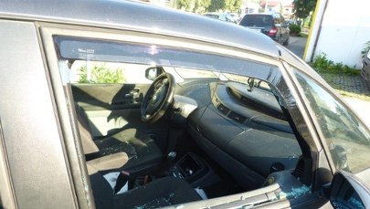 ​Dwa psy w nagrzanym samochodzie. Policjanci wybili szybę