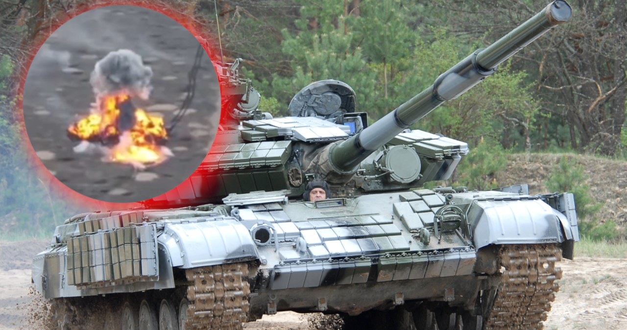 Dwa ukraińśkie czołgi T-64BV zniszczyły całą rosyjską kolumnę. Obroniły ważny teren /Wikipedia