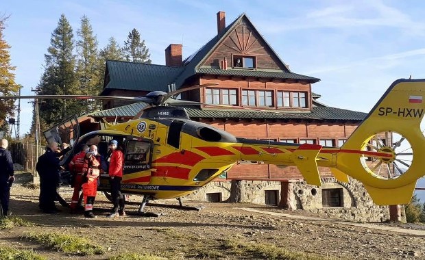 Dwa wypadki w Beskidach. Potrzebny był śmigłowiec LPR