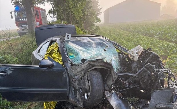 Dwaj młodzi mężczyźni zginęli na miejscu. Tragedia w Pomorskiem