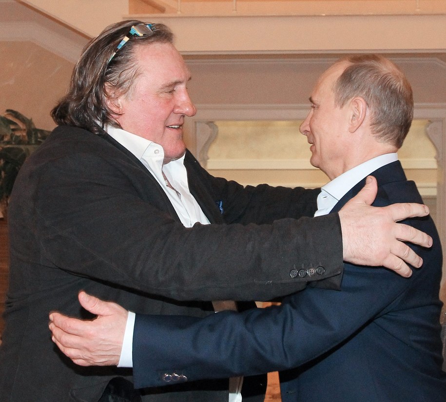 Dwaj przyjaciele: Depardieu i Putin / 	MIKHAIL KLIMENTYEV / POOL    /PAP/EPA