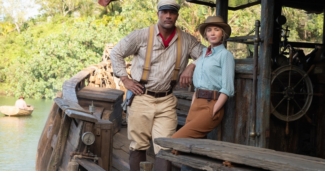 Dwayne Johnson i Emily Blunt w "Wyprawie do dżungli" /materiały prasowe