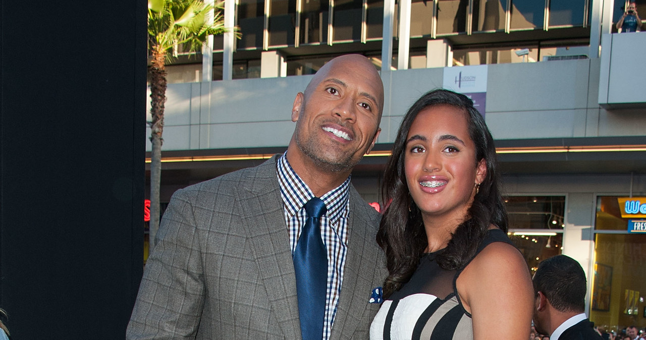 Dwayne Johnson z córką z pierwszego małżeństwa /Valerie Macon /Getty Images