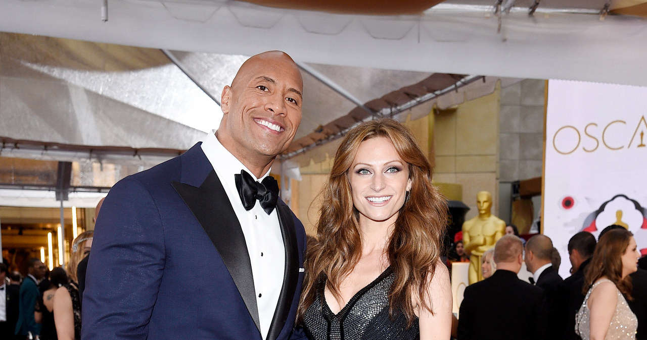 Dwayne Johnson z ukochaną /Kevork Djansezian /Getty Images