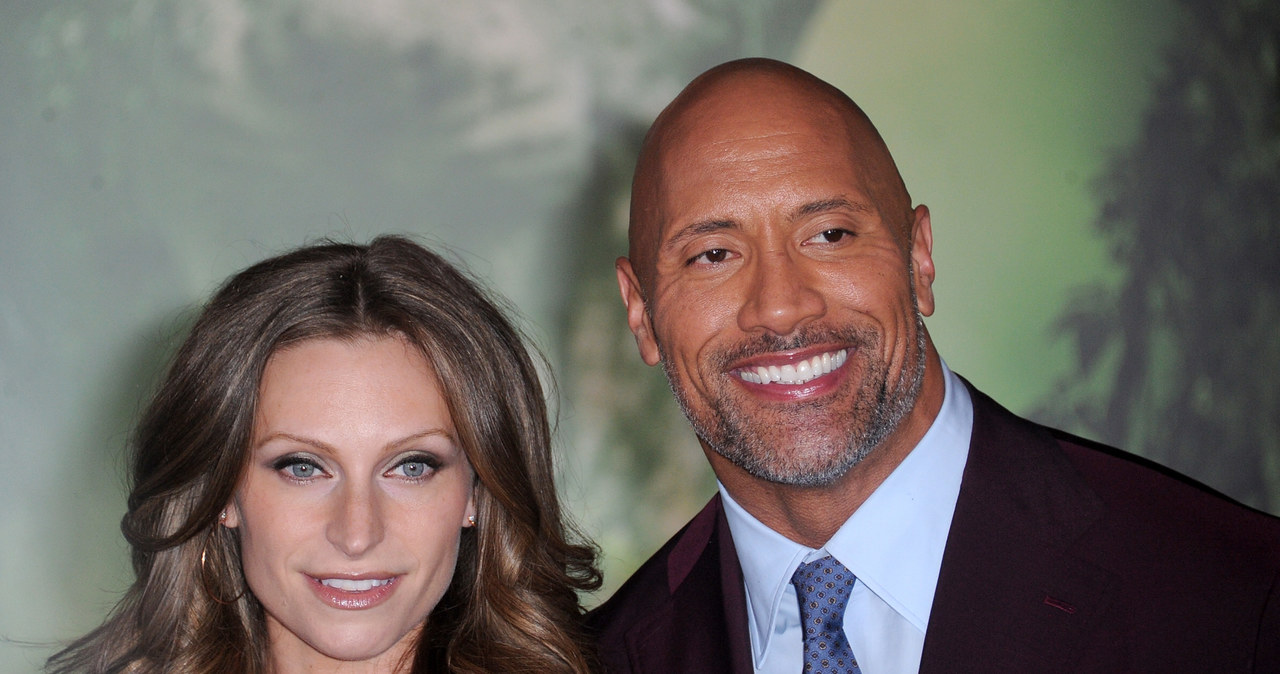 Dwayne Johnson z żoną, Lauren Hashian /Albert L. Ortega /Getty Images