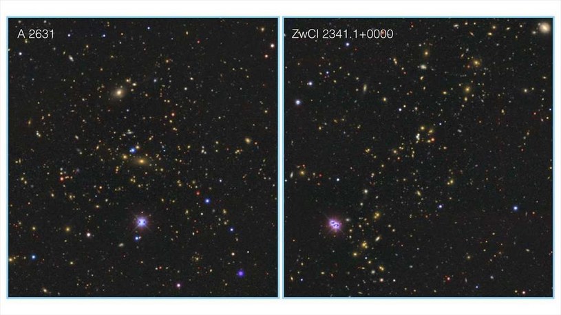 Dwie gromady galaktyk tworzące supergromadę Saraswati /materiały prasowe