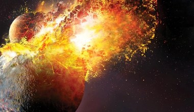 Dwie planety zderzyły się ze sobą. Potężna katastrofa