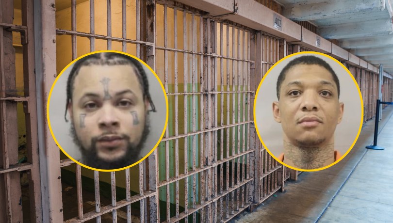 Dwóch pozostałych na wolności zbiegów - Antoine T. Massey (po lewej) i Derrick Groves (po prawej); fot. LA State Police /Shutterstock