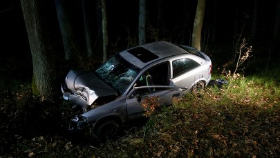 Dwoje dzieci w szpitalu po wypadku koło Kępna. Kierowca zginął na miejscu