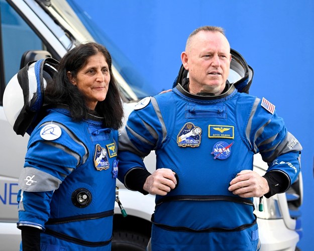 Dwójka astronautów NASA Suni Williams i Butch Wilmore /Joe Marino /PAP