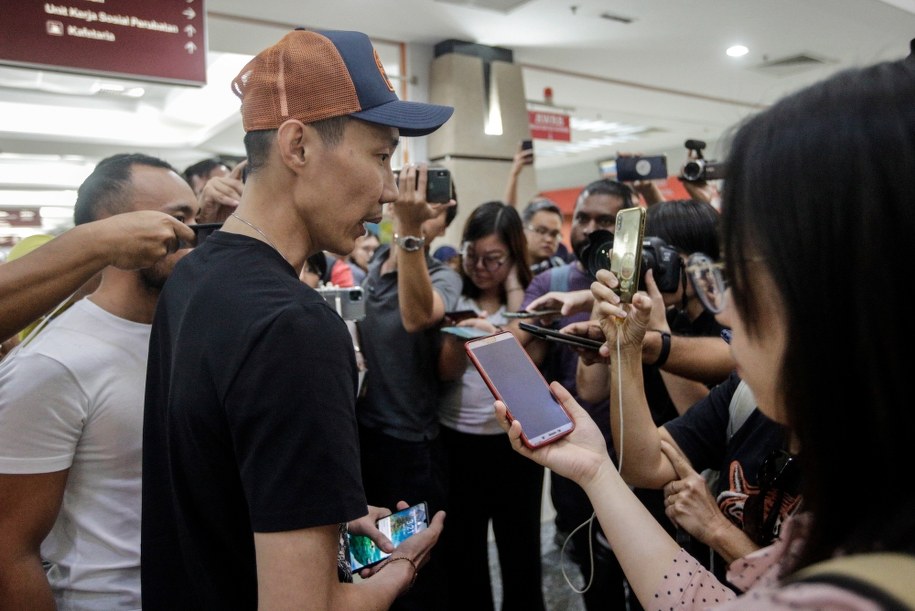 Dwukrotny mistrz świata w badmintonie został ranny w wypadku samochodowym / 	AHMAD YUSNI    /PAP/EPA