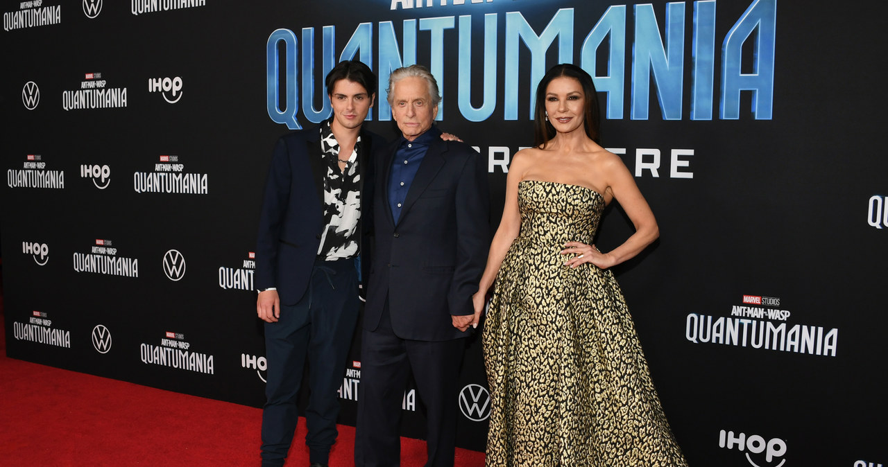 Dylan Michael Douglas, Michael Douglas i Catherine Zeta-Jones /Jon Kopaloff/WireImage /Getty Images