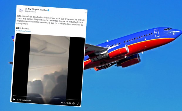 Dym na pokładzie samolotu. Maszyna musiała lądować zaraz po starcie [WIDEO]