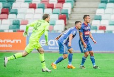 Dynamo Mińsk - Piast Gliwice 0-2. Kuriozalne pudło Jakuba Świerczoka