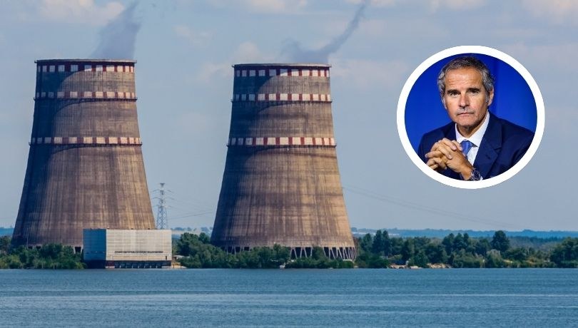 Dyrektor generalny Międzynarodowej Agencji Energii Atomowej (MAEA) Rafael Grossi chce, by Zaporoska Elektrownia Jądrowa uzyskała specjalny status /MAX SLOVENCIK /PAP/EPA
