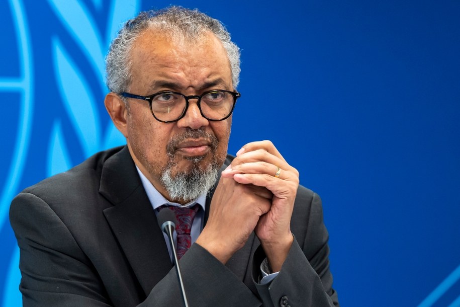 Dyrektor generalny Światowej Organizacji Zdrowia Tedros Adhanom Ghebreyesus /MARTIAL TREZZINI /PAP/EPA
