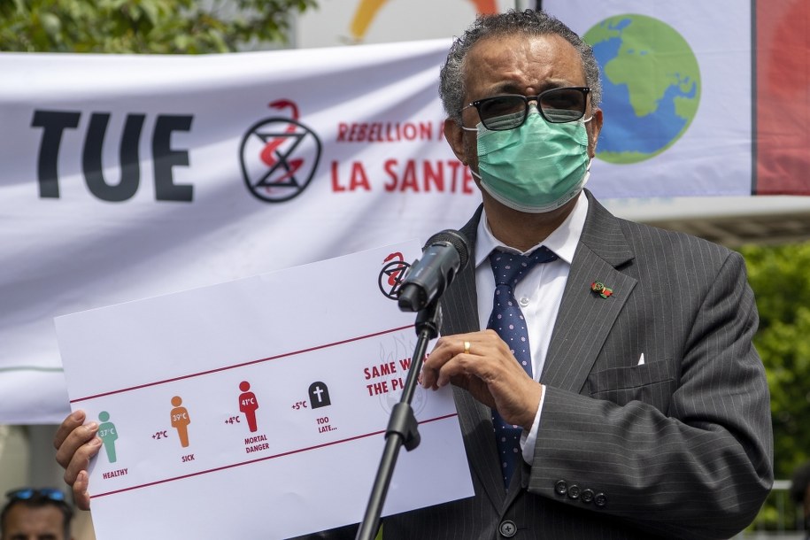 Dyrektor generalny Światowej Organizacji Zdrowia (WHO) Tedros Adhanom Ghebreyesus /MARTIAL TREZZINI /PAP/EPA