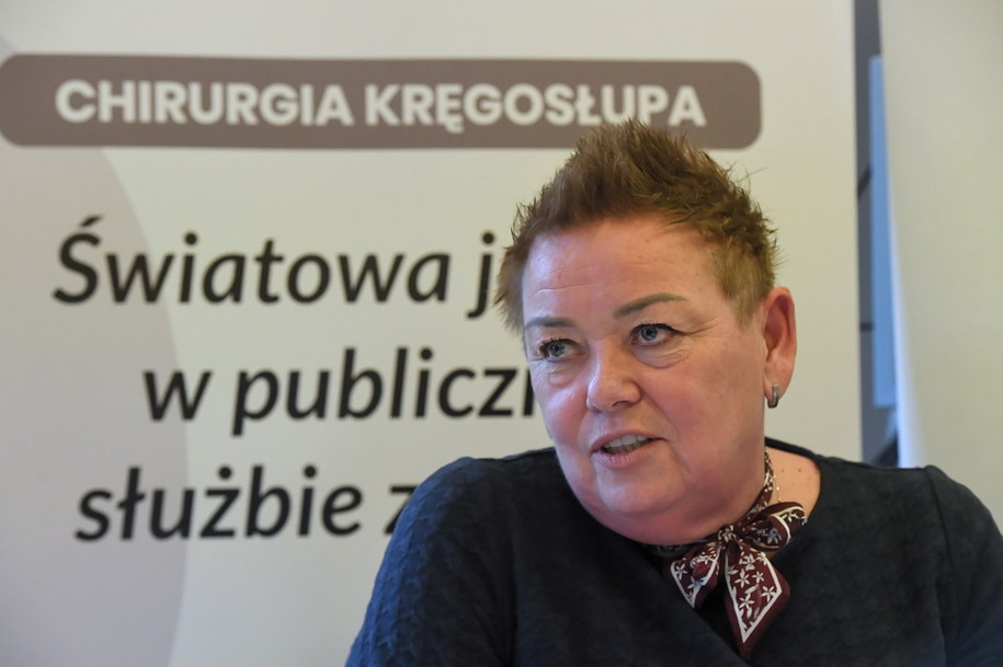 Dyrektor Szpitala Bielańskiego Dorota Gałczyńska-Zych /Andrzej Lange /PAP