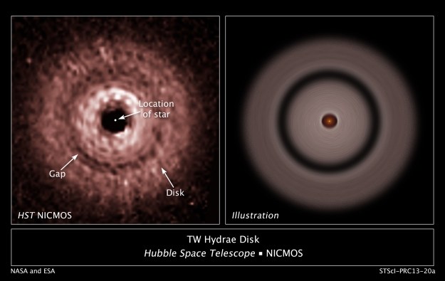 Dysk czerwonego karła TW Hydrae /NASA