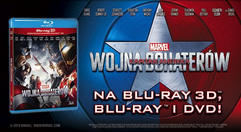 Dystrybutorem filmu "Kapitan Ameryka: Wojna bohaterów" na płytach Blu-ray i DVD jest Galapagos Films /materiały prasowe