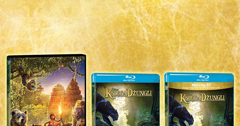 Dystrybutorem filmu "Księga dżungli" na płytach Blu-ray 3D, Blu-ray i DVD jest Galapagos Films /materiały dystrybutora