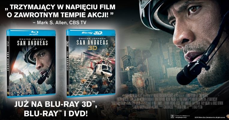 Dystrybutorem płyt Blu-ray i DVD z filmem "San Andreas" jest Galapagos /materiały dystrybutora