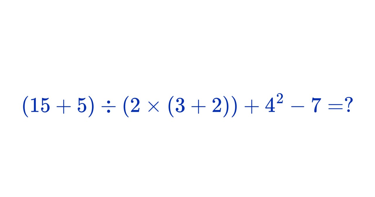 ​Działanie matematyczne dla ludzi z wysokim IQ. Poniżej 128 nawet nie próbuj /materiały własne /INTERIA.PL