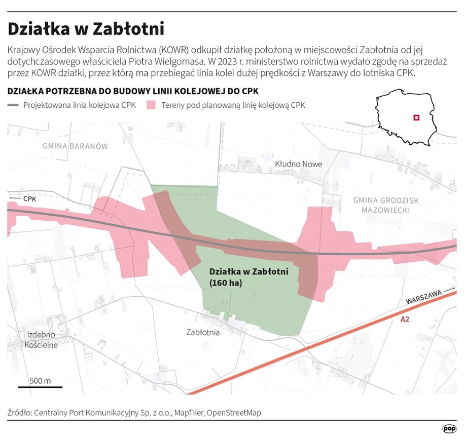 Działka w Zabłotni /Michał Czernek /PAP