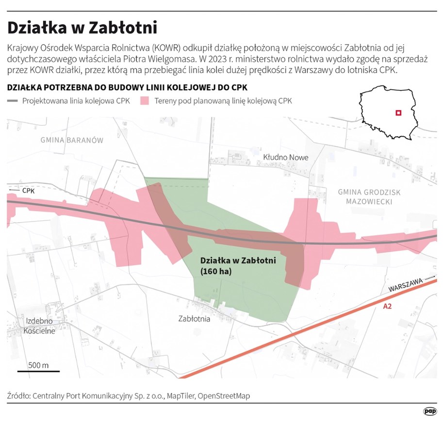 Działka w Zabłotni /Michał Czernek