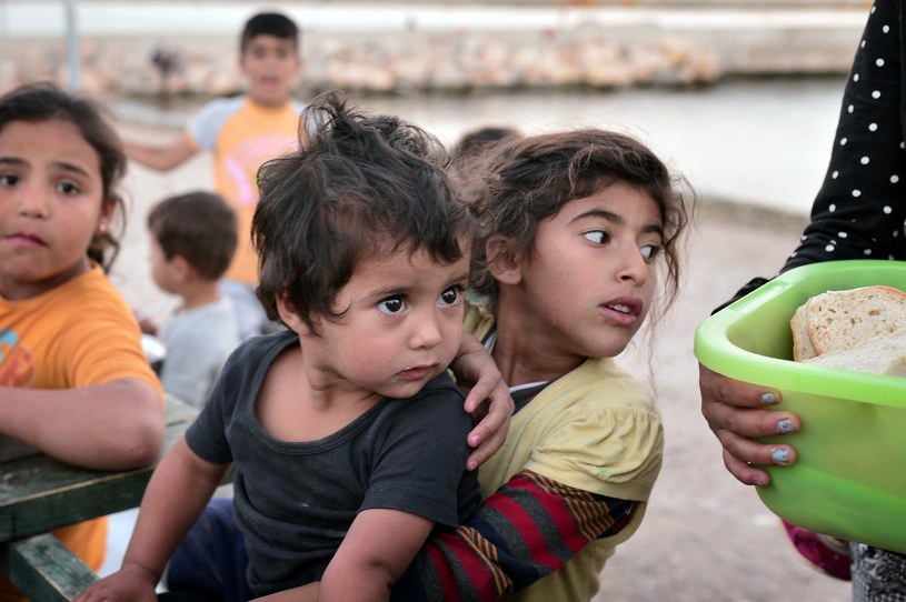 Dzieci w obozie dla uchodźców na Chios w Grecji, zdjęcie ilustracyjne /AFP