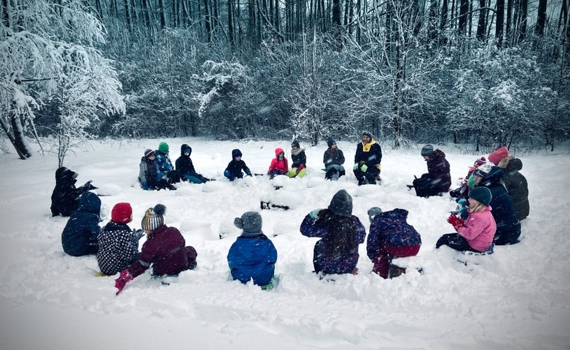 Dzieci z leśnego przedszkola mogą kontynuować naukę w leśnej szkole. Na zdjęciu: leśna szkoła "Puszczyk" w Białymstoku /fot. Puszczyk /materiały prasowe