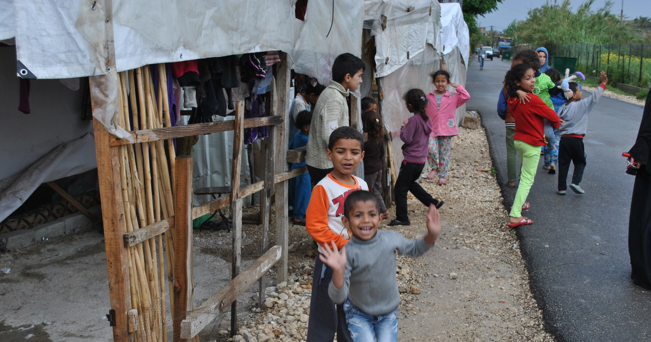 Dzieci z przedmieścia libańskiego Tripoli