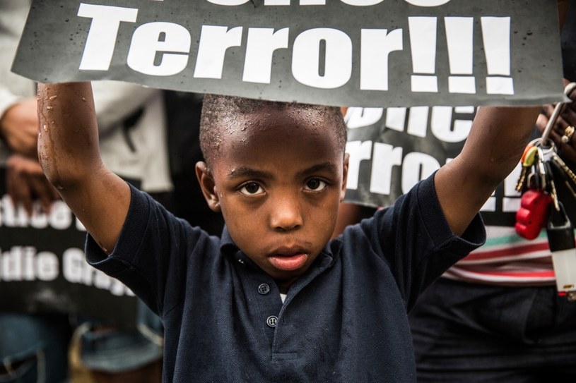 Dziecko protestuje w Baltimore /AFP