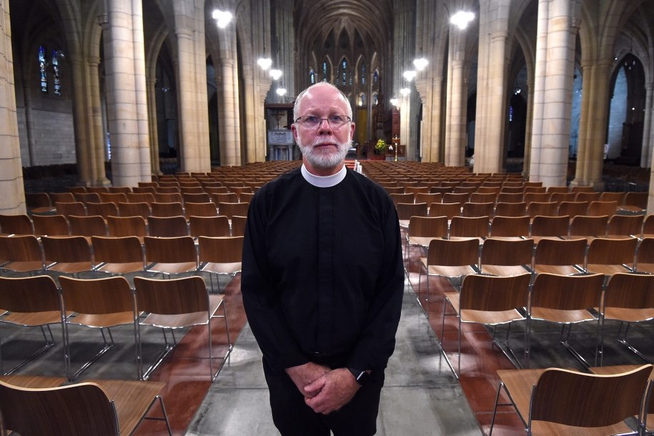 Dziekan Kościoła Anglikańskiego w Brisbane Peter Catt /DAN PELED /PAP/EPA