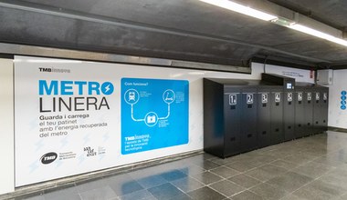 Dzięki energii odzyskanej z metra naładujesz tu elektryczną hulajnogę. Barcelona stawia na eko