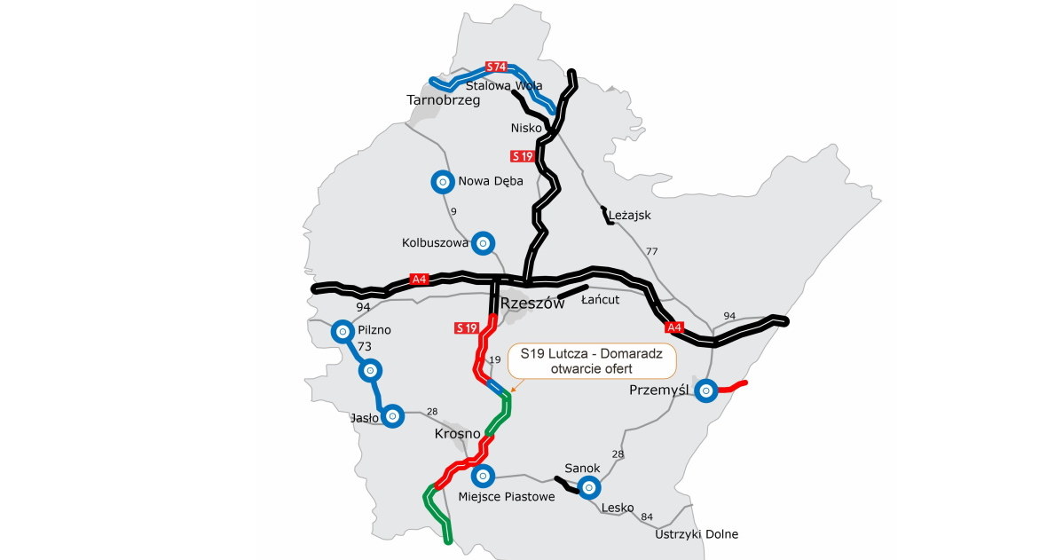 Dzięki nowym odcinkom drogi S19 łatwiej będzie dojechać m.in. w Bieszczady /GDDKiA