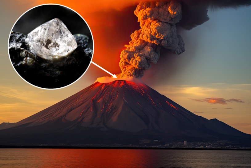 Dzięki wulkanom diamenty pojawiły się na powierzchni Ziemi /123RF/PICSEL