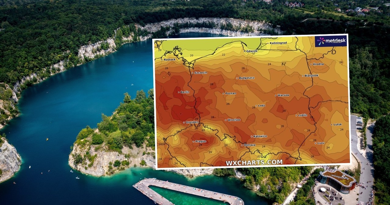 Due to the Frederick High, Poland will be warm and sunny on Friday, but not hot. Thunderstorms will also completely disappear / PAP / Łukasz Gągulski / WXCHARTS /