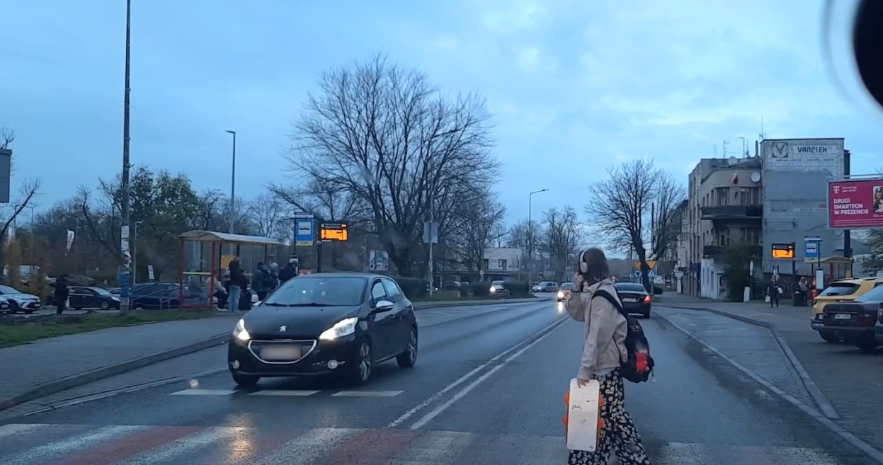 Dzięki zachowaniu pieszej nie doszło do niebezpiecznej sytuacji. To jednak nie znaczy, że kierowca nie popełnił wykroczenia /Policja