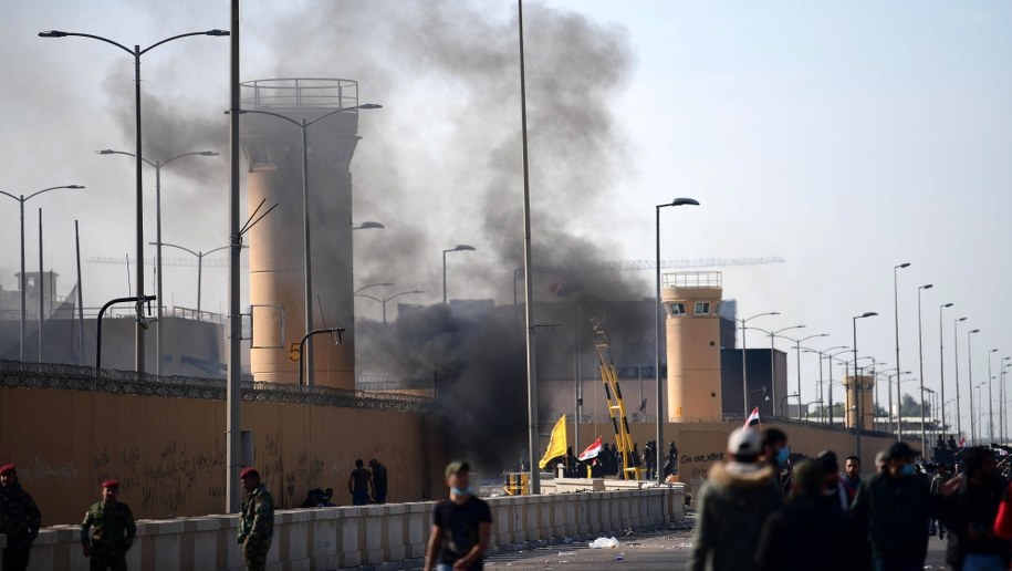 Dzielnica rządowa w Bagdadzie /MURTAJA LATEEF /PAP/EPA