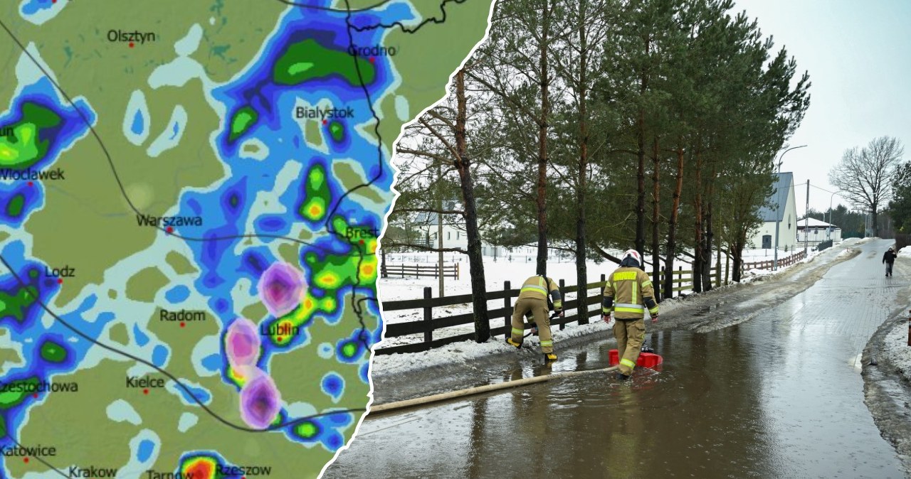Dzień będzie deszczowy i pochmurny w praktycznie całej Polsce. Na północnym wschodzie wieczorem i w nocy trzeba będzie uważać na niebezpieczne oblodzenie /PAP/Adam Warżawa/WXCHARTS /