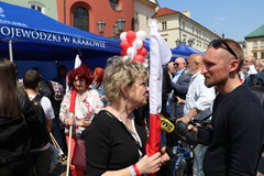 Dzień Flagi na Małym Rynku w Krakowie