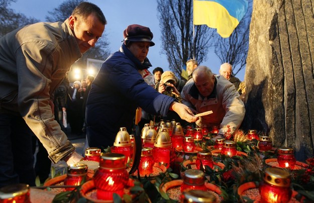 Dzień Pamięci Ofiar Wielkiego Głodu obchodzony jest na Ukrainie co roku w czwartą sobotę listopada /SERGEY DOLZHENKO /PAP/EPA