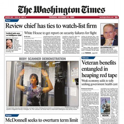 Dziennik "The Washington Times" zwolni z pracy 40 procent załogi. /AFP
