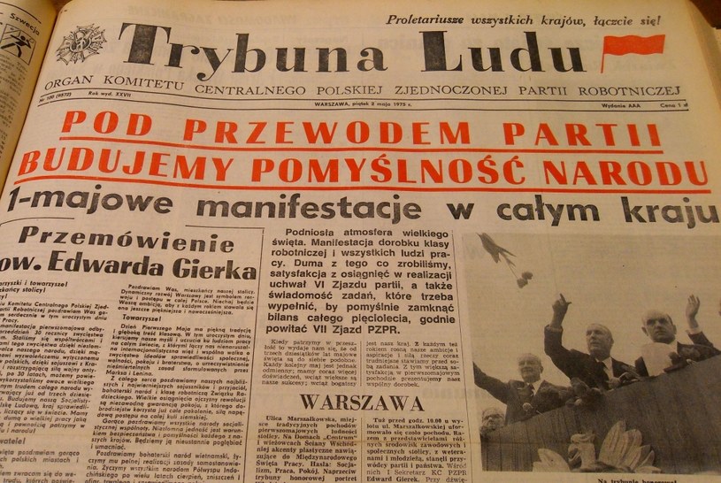 Dziennik "Trybuna Ludu" był organem KC PZPR /reprodukcja /INTERIA.PL