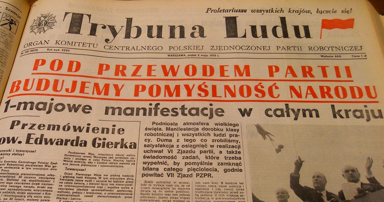 Dziennik "Trybuna Ludu" był organem KC PZPR /reprodukcja /INTERIA.PL