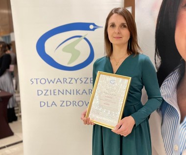 Dziennikarka Interii ZDROWIE Małgorzata Janik nagrodzona w konkursie "Dziennikarz Medyczny Roku 2022"